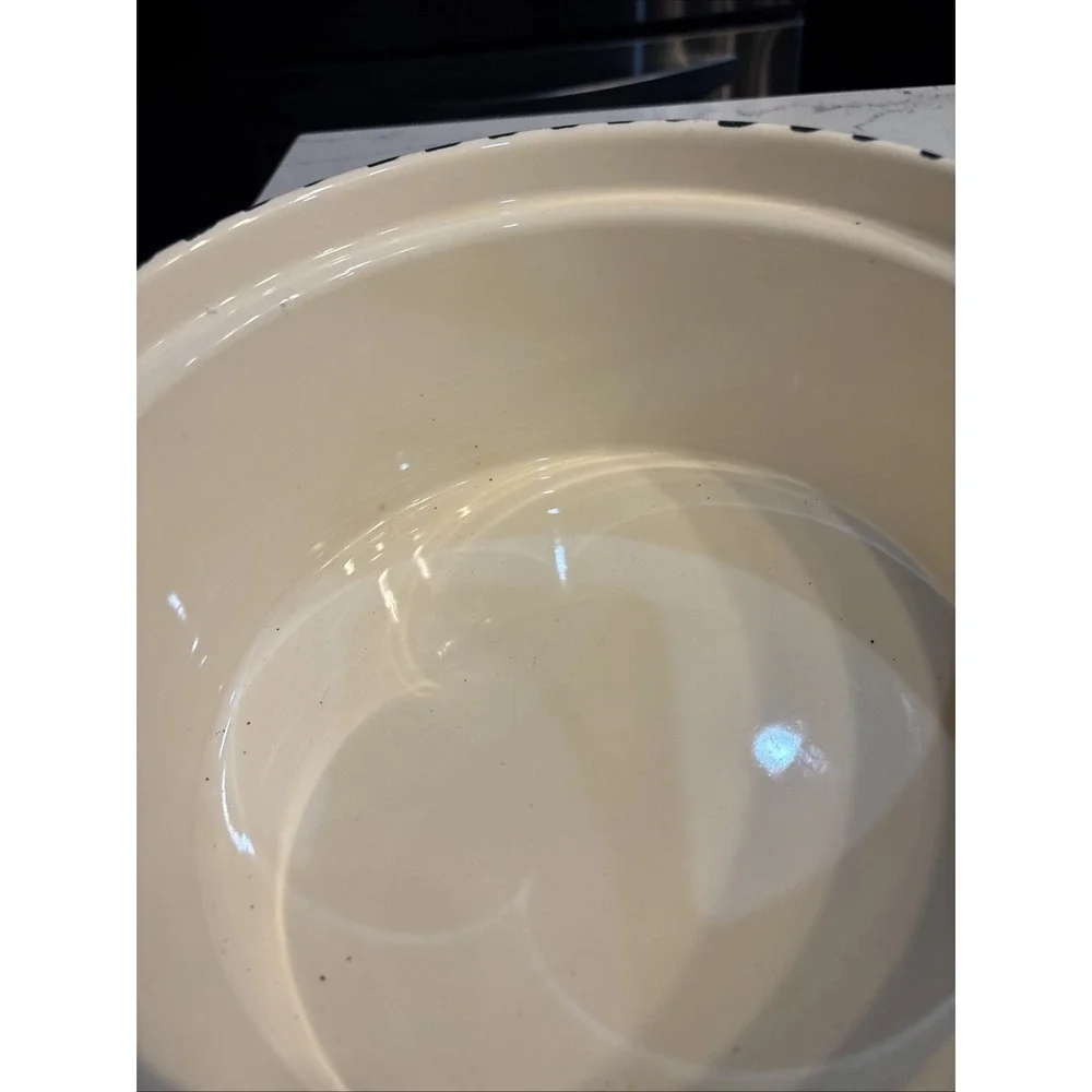 Casserole Dish Bowl WILLIAMS SONOMA LIGURIA 2.75 QUART OLIVE BRANCHES GREEN EDGE